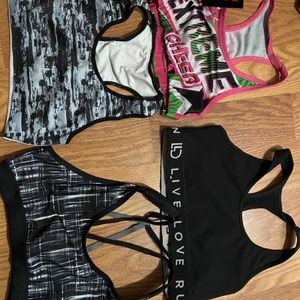 Sports bras, and practice wear, used